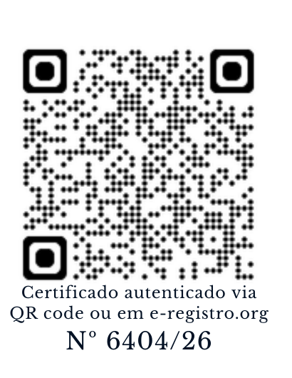 QR Code para conferência do certificado de doutorado livre nº 6404/26