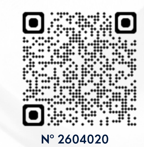 QR Code para conferência do registro profissional nº 2604020